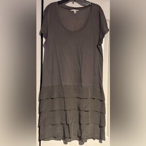 Banana Republic Charcoal Layered Dress size L
